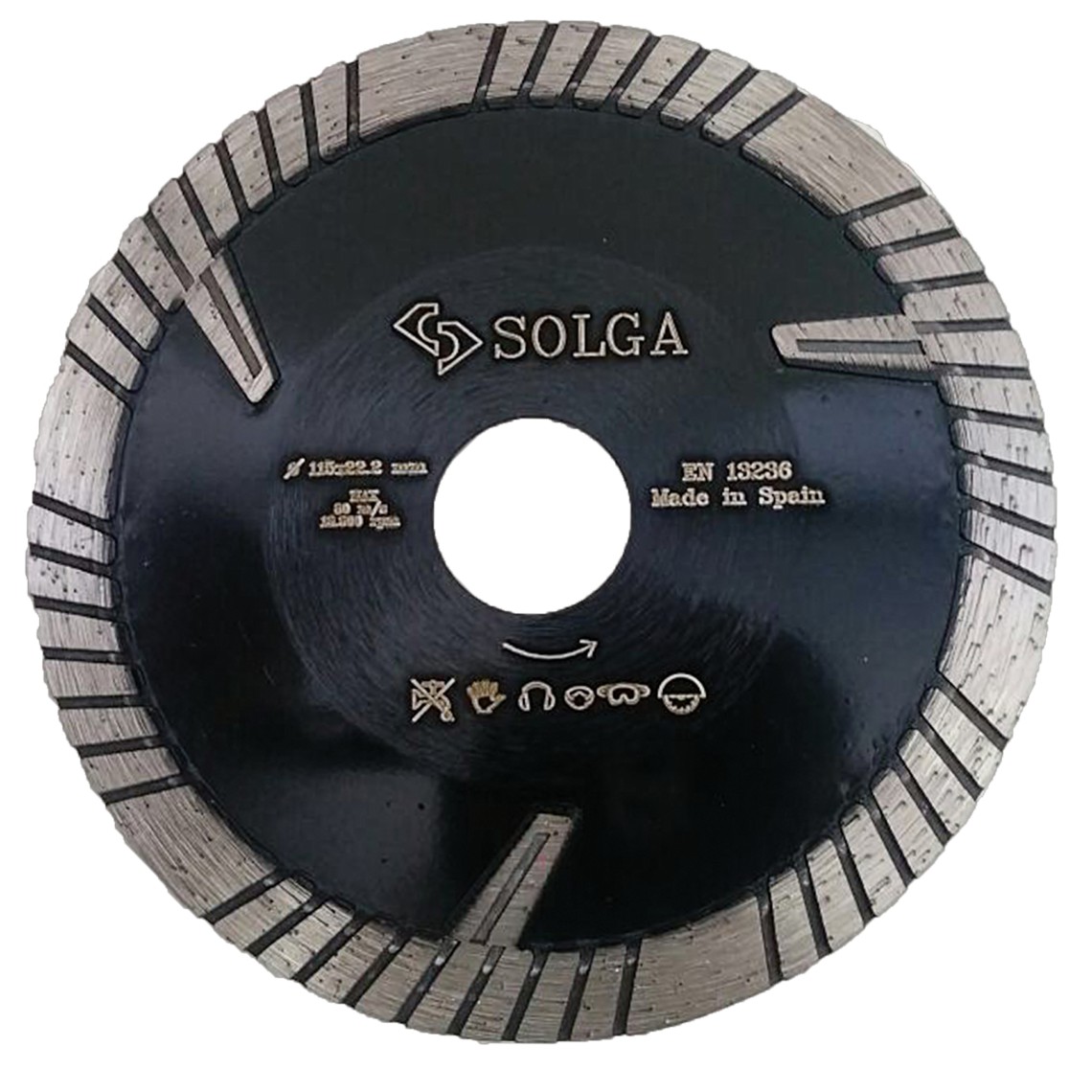 Disco de diamante de 180 mm para desbaste apto para su uso en hormigón  Thermo-Jet Plus Flex