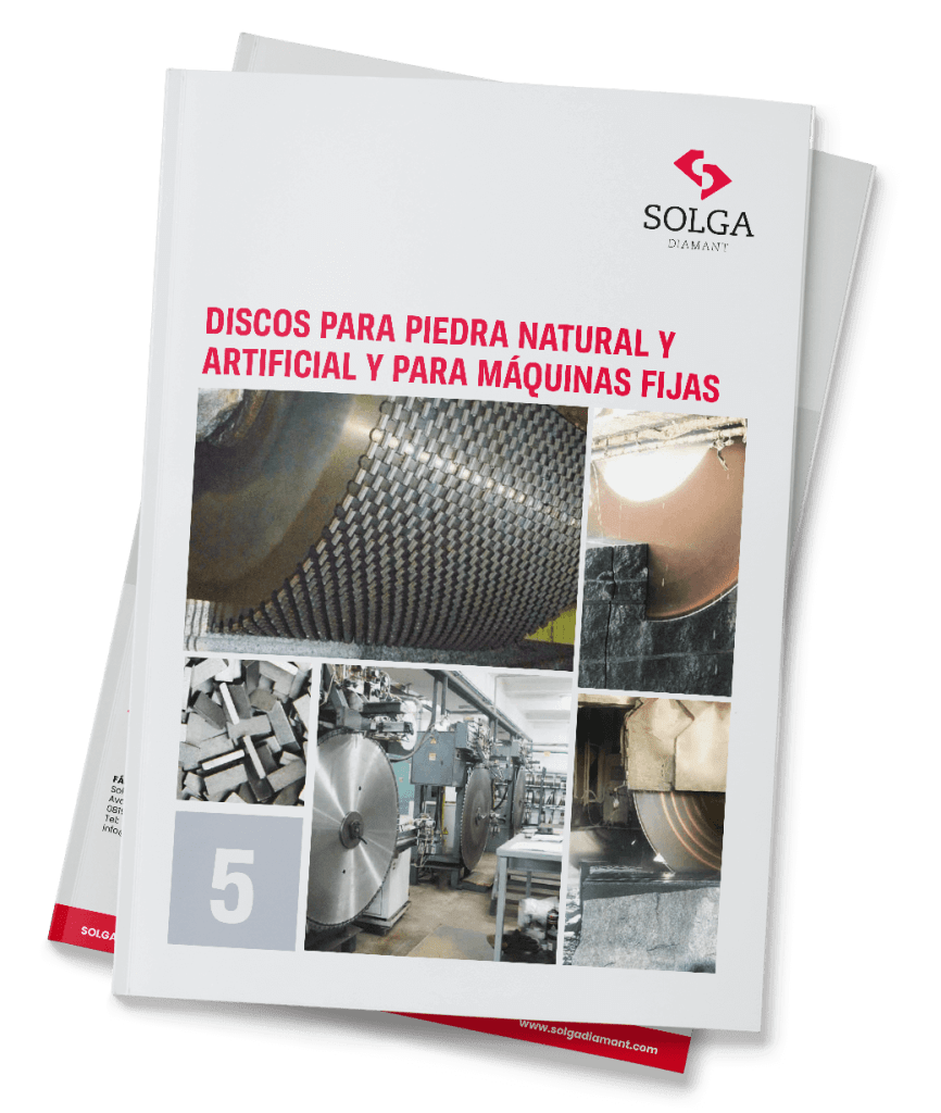 Catálogo de discos para piedra natural y maquinas fijas